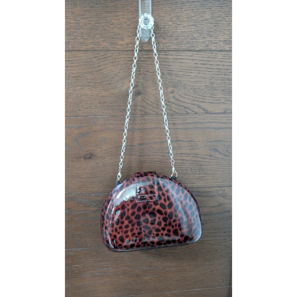 Brighton Cheetah Print Clutch, with shoulder chain